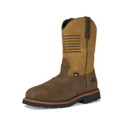 Thorogood Independence Western Wellington Men's Waterproof Composite Safety Toe Work Boots, Brown, Size 11, 11 in Height, 804-4338D110