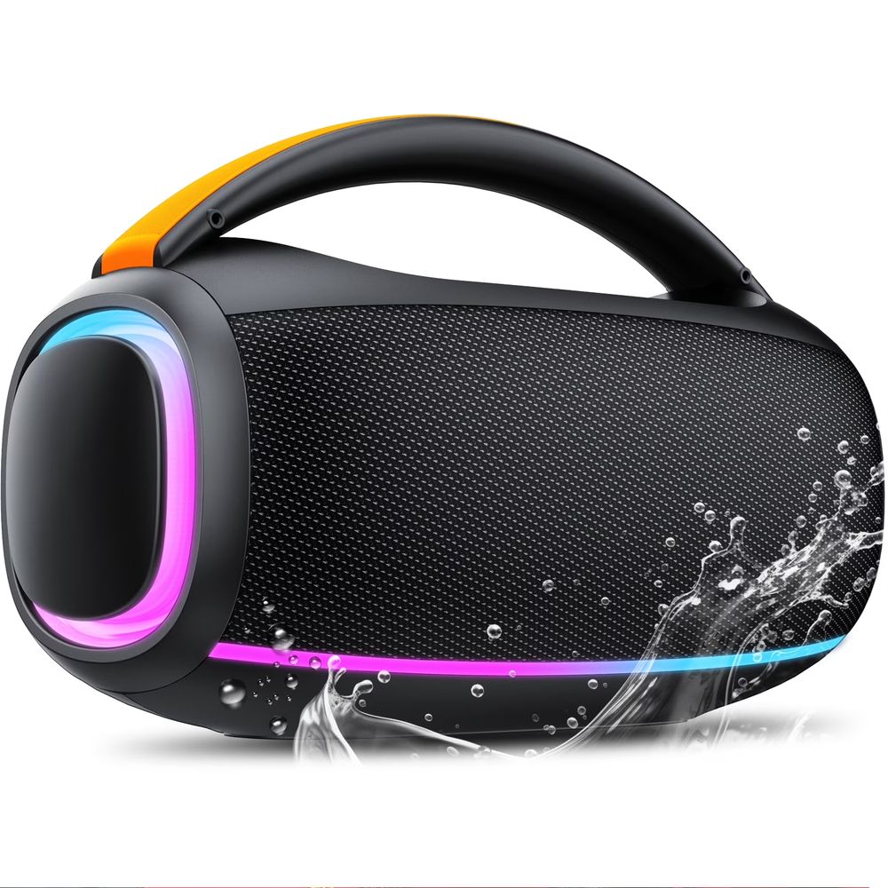 CASCHO Outdoor Bluetooth Speaker, 80W Loud Speaker w/ Bass, Speakers B ...