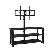 Whalen Zane 3-in-1 TV Stand with Swivel and Wall Mount, Glossy Black Finish, Fits TVs up to 70 in, XL-46