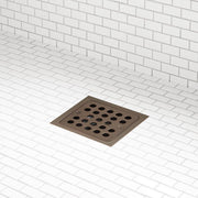 Signature Hardware 446697 Menlo Square Shower Drain Oil Rubbed Bronze