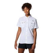 Columbia PFG Bahama II Women's Short-Sleeve Fishing Shirt, White, Relaxed Fit, UPF 50 Sun Protection, 209299