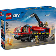 LEGO City Airport Fire Truck Building Toy with 4 Firefighter Minifigures, 691 Pieces, Ages 7+, 60499