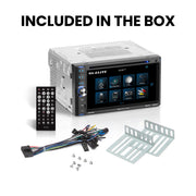BOSS Audio Systems BV765B 2 Din Bluetooth Touchscreen Car Stereo System - 6.5 Inch, AM/FM Radio, CD/DVD Player, USB, SD