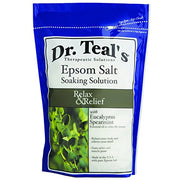 Dr Teals Epsom Salt Soaking Solution, 3 lb. W/Eucalyptus Spearmint