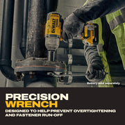 DEWALT 20V MAX XR 1/2 in High Torque Cordless Impact Wrench, Brushless Motor, 4-Speed Control, Precision Wrench, LED Work Light, Tool Only, DCF900B