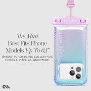 Case-Mate CM050952 Waterproof Floating Pouch, Phone Pouch, Soap Bubble