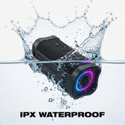 Skullcandy Terrain 2 Wireless Bluetooth Speaker, Black, IPX7 Waterproof, 14h Battery Life, Dual Passive Radiators, USB-C Audio