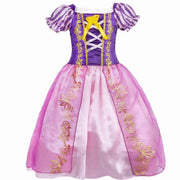 Jurebecia Princess Dress for Girls Fancy Costume up Birthday Christmas Halloween Cosplay Carnival, Purple, 4T