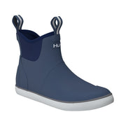 HUK Rogue Wave Deck Boots, Waterproof Neoprene and Rubber Upper, GRIP-X Outsole, 8MM Molded EVA Footbed, Commercial Grade Pull-Straps, Sargasso Sea Blue, 8