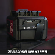 Hyper Tough 6035 20V Lithium-Ion 4.0Ah Rechargeable Battery with USB-C Charging, Compatible w/20V Hyper Tough Tools