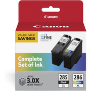 Canon 6196C004 Genuine Ink PG-285 XL Black/CL-286 XL Color Cartridge Pack, (2 Cartridges)