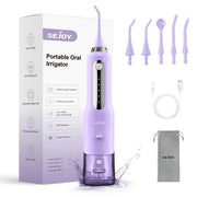 Sejoy C10S Cordless Water Flosser Dental Teeth Cleaner, Purple