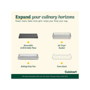 Cuisinart TOA-70NAS 0.6 Cu. Ft. Air Fryer Toaster Oven Grill, Stainless Steel
