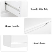 Homfa 7 Drawer White Dresser, Wood Storage Cabinet with Upgraded Stable Base, Soft Close Drawers, Vertical Chest for Bedroom and Living Room