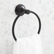 Signature Hardware 466409 Lentz Towel Ring, Matte Black