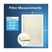 Filtrete Furnace Air Filter, 16x20x1, MPR 700, MERV 8, Dust Pollen Pet Dander Reduction, 6 Pack