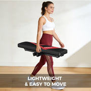FLYBIRD Folding Flat Weight Bench, Heavy-Duty Alloy Steel, 600lbs Capacity, Foldable Space-Saving Design, 2.5in Padded Cushion, Adjustable Non-Slip Foot Caps, PD-US02W