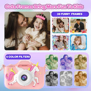 Seckton X3 Kids Digital Camera with Cute Silicone Cover, Pink 8MP