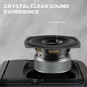 Monster Portable Bluetooth Speaker, 40W Loud Stereo Sound, Bluetooth 5.3, 12H Playtime, Handle Design, AUX, TF Card, USB Drive, FM Radio, Black, MS22119