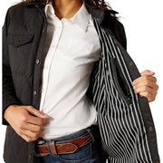 Ariat Women Grizzly Quilted Barn Jacket, Wind- and Water-Resistant, 60g Insulation, Black, XL