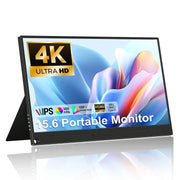 Vinci S2-4K 4K Portable Monitor 15.6'' 3840x2160 UHD USB-C Monitor, 100% sRGB, 1000:1 Contrast Ratio IPS Computer Display HDR, Travel Monitor w/Speakers & Smart Cover for Laptop Xbox PS5 Switch PC Phone