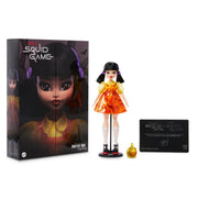 Mattel Toys HYV95 Monster High Skullector Squid Game Young-Hee Fashion Doll, Poseable, 10.5 Inch, Yellow and Orange Dress