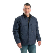 Berne Heritage Twill Chore Coat, Durable Polyester-Cotton Blend, Heavyweight Insulation, Navy, XX-Large Tall, CH414