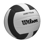 Wilson Pro Tour Indoor Volleyball, Official Size, Synthetic Leather Cover, V-Tec Seams, Black/White, WV2000505XBOF