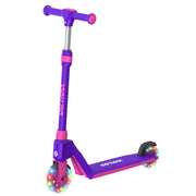 Gotrax K03 Kids Kick Scooter, LED Light-Up Wheels, Adjustable Handlebars, Lightweight 4.6 lb, Purple, Supports Up to 110 lb
