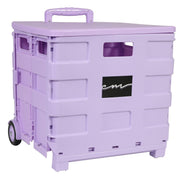 Everything Mary EVM13031-3 Collapsible Storage Cart for Crafts & Supplies, Purple
