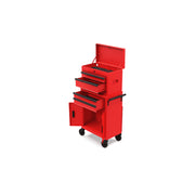 Hyper Tough 20-Inch Heavy Duty Steel Tool Chest, 300 lb Capacity, Red, Caster Wheels, 803-979-0194
