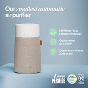 Blueair 114923 Mini Max Air Purifier for Bedroom & Small Rooms, HEPA Silent Air Cleaner - Limestone