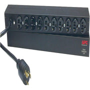 Schneider Electric AP9564 Basic Rack 2.4kVA Power Distribution Unit, 10 NEMA L5-20R Outlets, 1U Rack-Mountable, 120V, Black, 12 ft Cord,