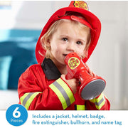 Melissa & Doug 4834 Fire Chief Role Play Costume Dress-Up Set (6 pcs)