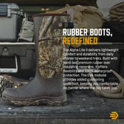LaCrosse Alpha Lite II Men's Waterproof Insulated Hunting Boots, Mossy Oak Country Roots, Size 13