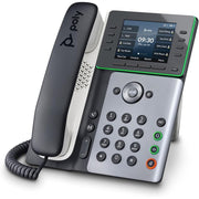 HP 82M89AA Poly Edge E350 IP Phone - Corded - Corded/Cordless - Wi-Fi, Bluetooth - Desktop, Wall Mountable - Black