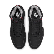 Nike Air Flight Lite Mid Basketball Shoes, Lightweight Perforated Leather, Nike Air Cushioning, Black White Varsity Red, Size 9, DQ7687-003