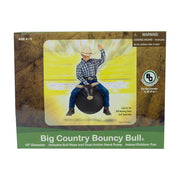 Big Country Toys Bouncy Bull Inflatable Rodeo Ride-On Kids Toy, Brown, 16-Inch Diameter, Ages 3 and Up, 2106744