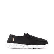 Heydude Women's Wendy Basic Canvas Slip-On Shoes, Lightweight Casual Loafer with Removable Foam Insole, Black Odyssey, Size 11, 40053