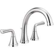 Delta Kayra Roman Tub Faucet, Deck Mounted, Double Handle, Chrome, Widespread Installation, T2733