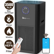 DR. J Professional AP404 HEPA Air Purifier for Large Rooms 3500 Sq.ft WiFi Air Purifiers for Allergies and Asthma Pollen Wildfire Smoke Pet Dander&Odor Dust
