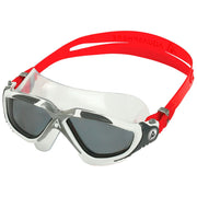 AquaSphere Vista Swim Mask - Red/Smoke
