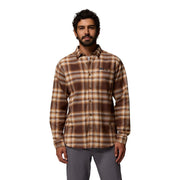 Columbia Pitchstone II Heavyweight Flannel Long-Sleeve Shirt - Tobacco Twilight Ombre - L
