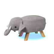 HSN SC1-ELEPHANT Sound Critter Portable Stool with Built-in Speaker & Lights, Multicolor