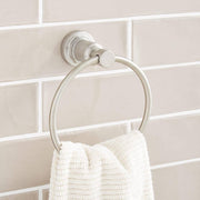 Signature Hardware SHGFTRZBN Greyfield Towel Ring, Nickel