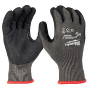 Milwaukee Cut-Resistant Gloves Level 5, Medium Gray, Double-Dipped Nitrile Grip, Touchscreen Compatible, 48-73-8651