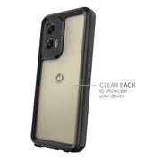 Body Glove 100135277 Tidal Waterproof Phone Case For Motorola Moto G Stylus 5G (2024) - Black/Clear