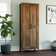 Sauder 427958 Two-Door Storage Cabinet in Pine Finish, Rural Pine Finish
