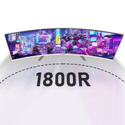 Gawfolk GF270H-W 27 inch FHD 1080P, 1800R, Frameless Gaming Monitor, White, 100Hz (Built-in Speaker)