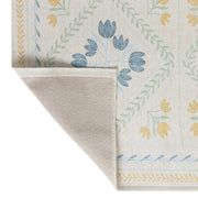 Better Homes & Gardens Neutral Soliel Floral Runner Rug, 30 in x 84 in, Polyester, Non-Slip TPR Backing, Machine Washable